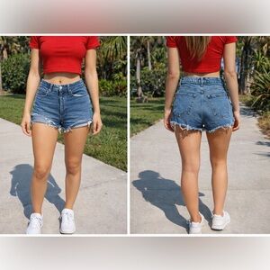 Abercrombie & Fitch Blue Jean Shorts